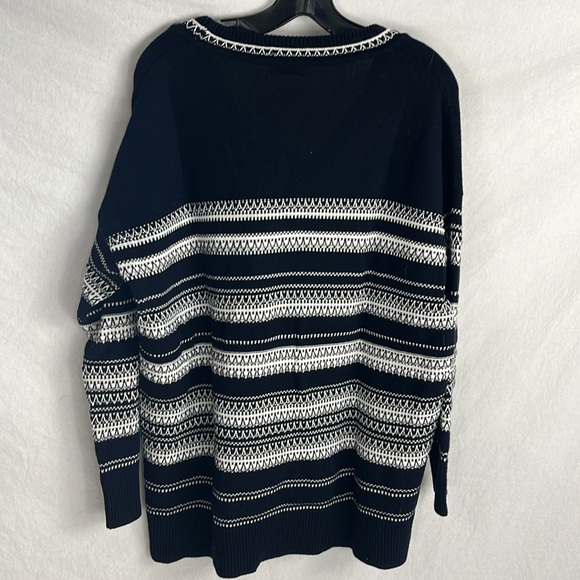 Vince small embroidered stripe v neck oversized - Picture 5 of 5